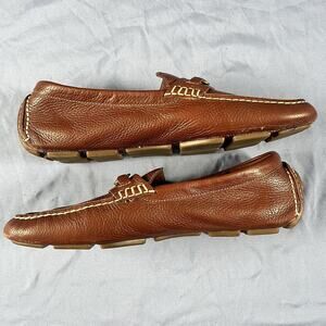 Cole Haan Brown Pebbled Leather Horsebit Loafers Women’s Size 11 Drivers D26977